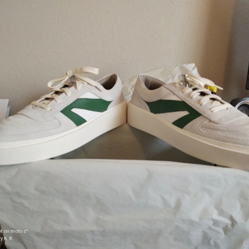Fear of God Cream and Black Sneakers